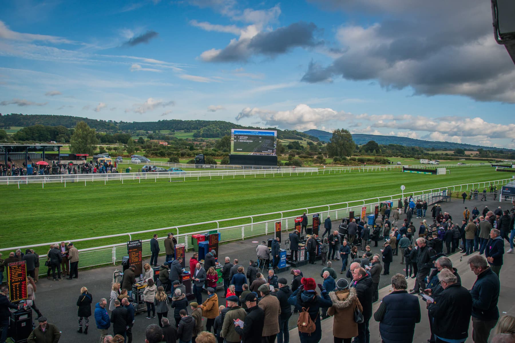 The betting ring and lawns at Ludlow